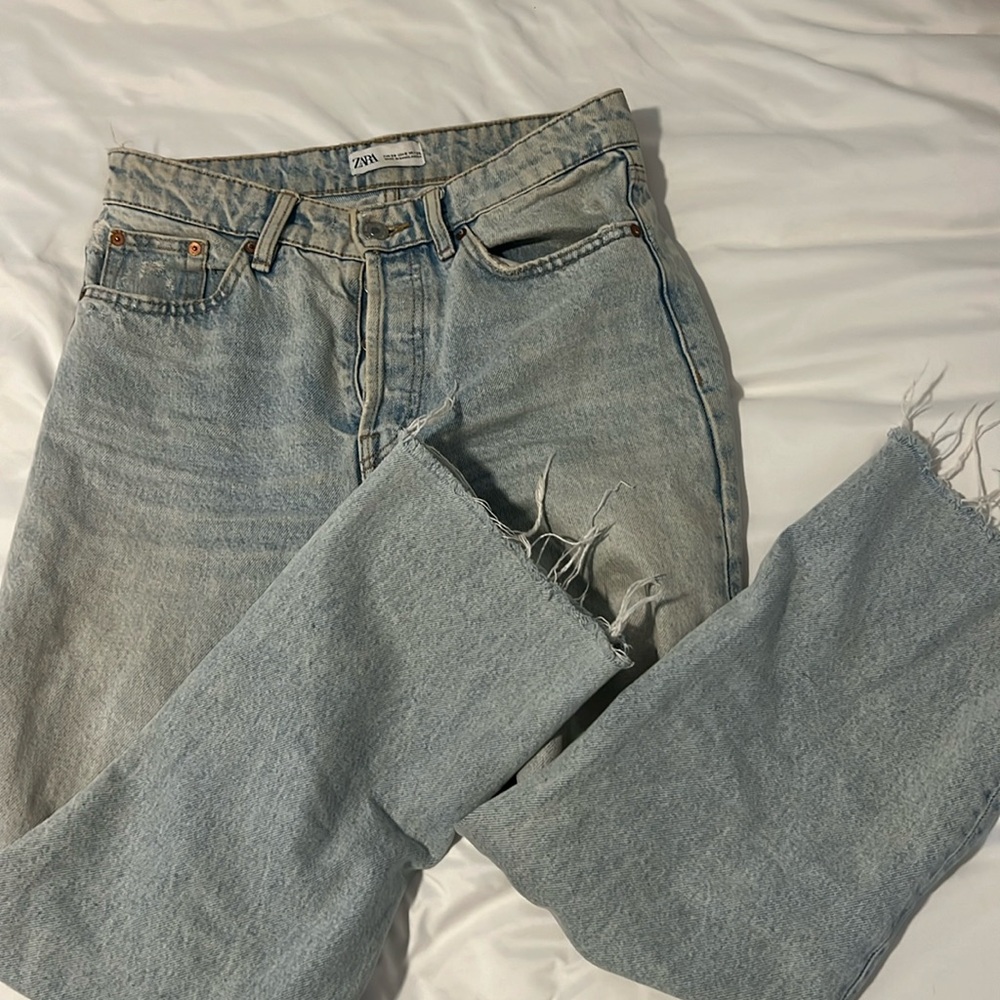 Zara high rise jeans